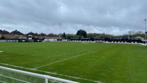 The pitch at Spennymoor Town's Brewery Field stadium