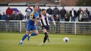 Spennymoor Town's Rob Ramshaw scores against King's Lynn Town