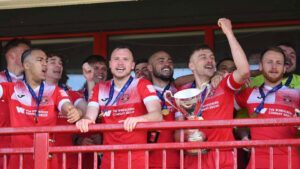 Needham Market celebrate their promotion to National League North