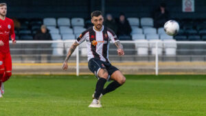 Midfielder Callum Ross in action for Spennymoor Town