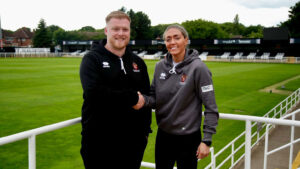 Spennymoor Town Ladies Manager Billy Shackleton welcomes new signing Jess Dawson