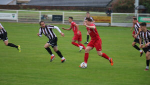 Action from Spennymoor Town's friendly at Shildon