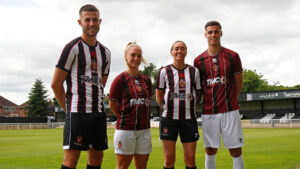 Spennymoor Town's home and away kits for 2024/25