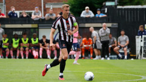 Spennymoor Town striker Glen Taylor in action