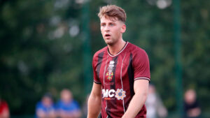 Midfielder John Howard in action for Spennymoor Town