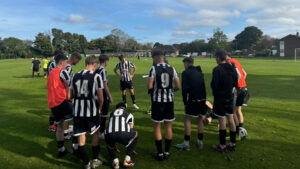 Spennymoor Town Academy side during the win over Yorkshire Amateur