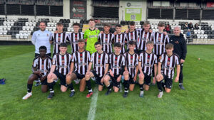 Spennymoor Town Academy side line-up at The Brewery Field