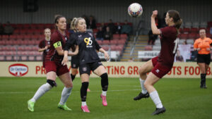 Spennymoor Town Ladies in action against Burnley