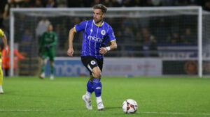 Midfielder Mitch Hancox in action for Chester