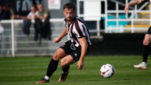 Spennymoor Town defender Olly Dyson in action