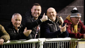 Spennymoor Town fans at The Brewery Field