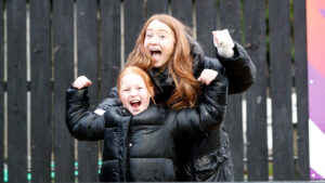 Spennymoor Town fans celebrate at The Brewery Field