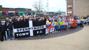 Spennymoor Town fans preparing to travel to Rochdale for the FA Trophy semi-final