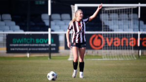 Lily Jackson in action for Spennymoor Town Ladies