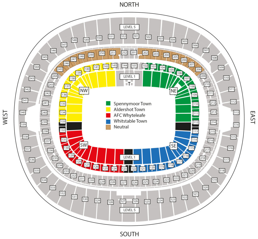 Wembley Stadium Map