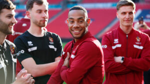 Spennymoor Town midfielder Junior Mondal at Wembley