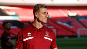 Spennymoor Town striker Glen Taylor at Wembley