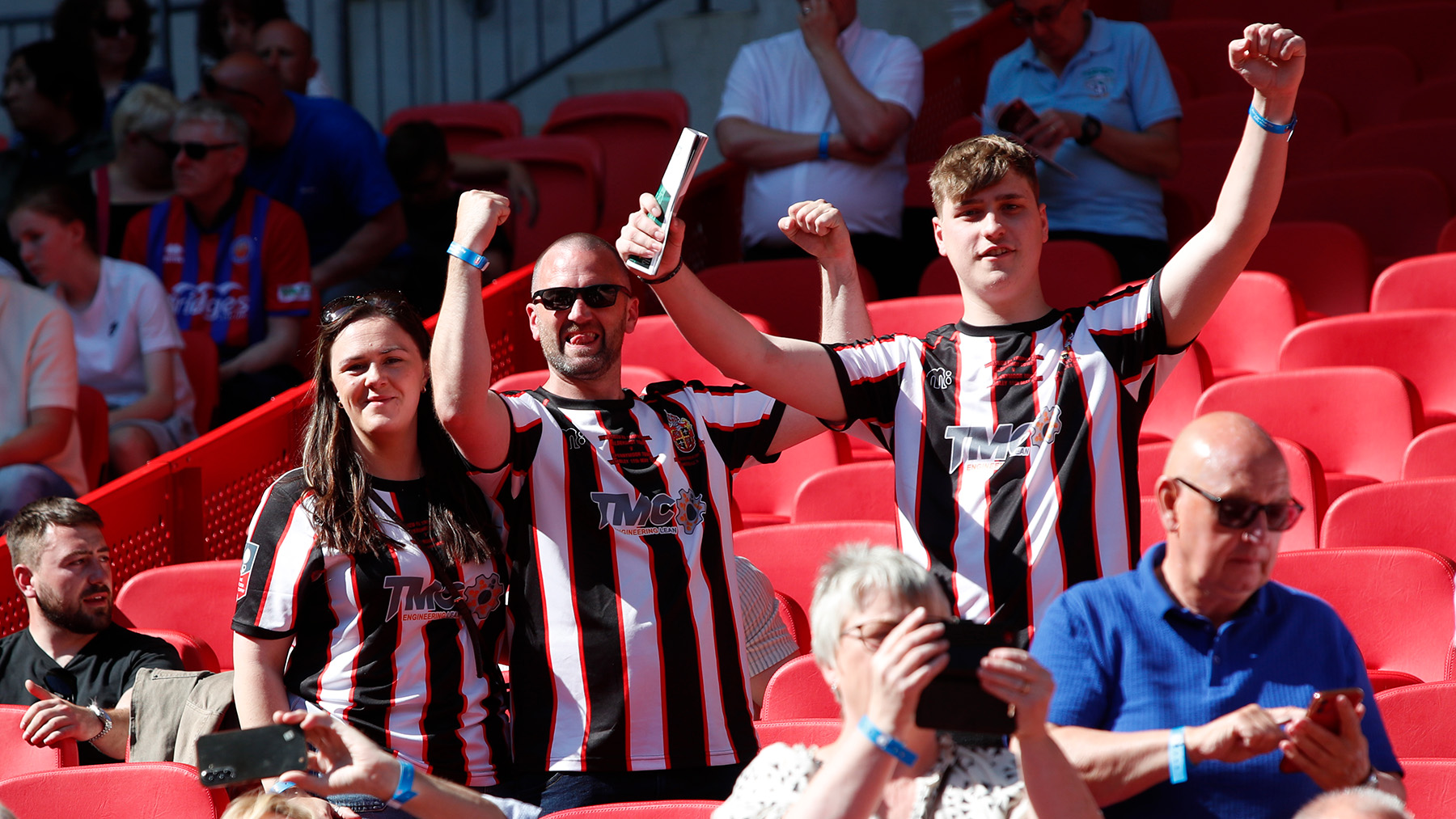 Spennymoor Town fans at Wembley