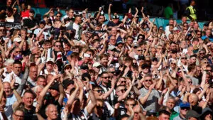 Spennymoor Town fans at Wembley