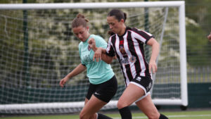 Spennymoor Town Ladies player Hollie Rochester in action against Sunderland West End