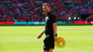 Spennymoor Town Manager Graeme Lee at Wembley