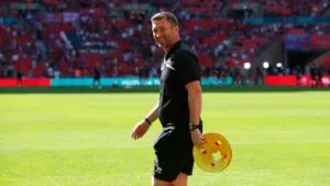 Spennymoor Town Manager Graeme Lee at Wembley