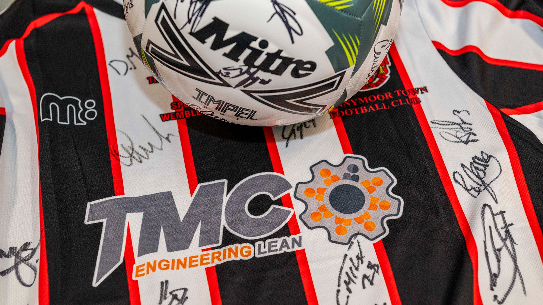 A signed Spennymoor Town shirt