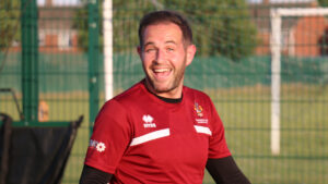 Spennymoor Town midfielder Matty Dolan in training