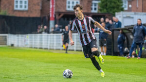 Spennymoor Town winger Corey McKeown in action against Bishop Auckland