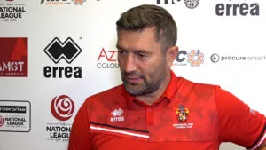 Spennymoor Town boss Graeme Lee