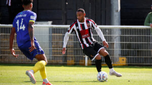 Junior Mondal in action for Spennymoor Town