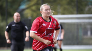 Midfielder Amy Richardson in action for Spennymoor Town Ladies