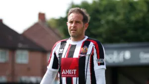 Spennymoor Town midfielder Matty Dolan in action