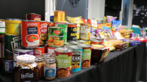 Donations for the Christmas Foodbank at Spennymoor Town