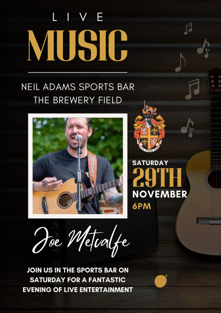 Joe Metcalfe live at Spennymoor Town