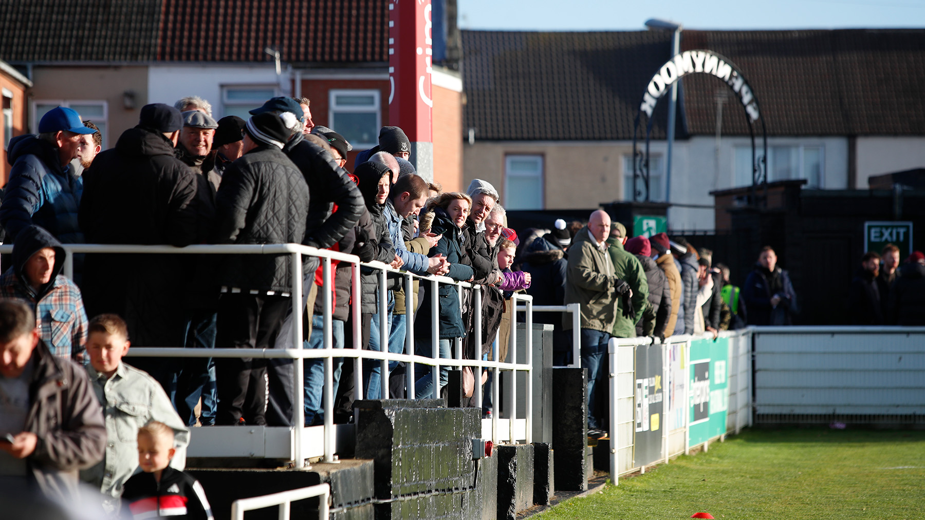 Spennymoor Town fans at The Brewery Field