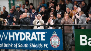 Spennymoor Town fans at South Shields