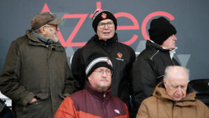 Spennymoor Town fans at The Brewery Field