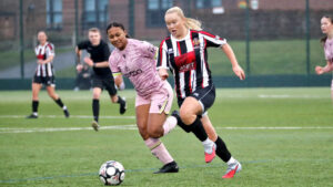 Spennymoor Town Ladies in action against Bradford City
