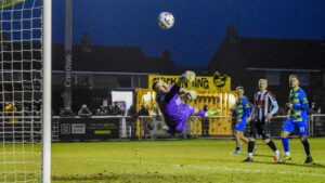 Action from Spennymoor Town's game against Radcliffe