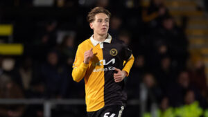 Striker Zac Scutt in action for Burton Albion