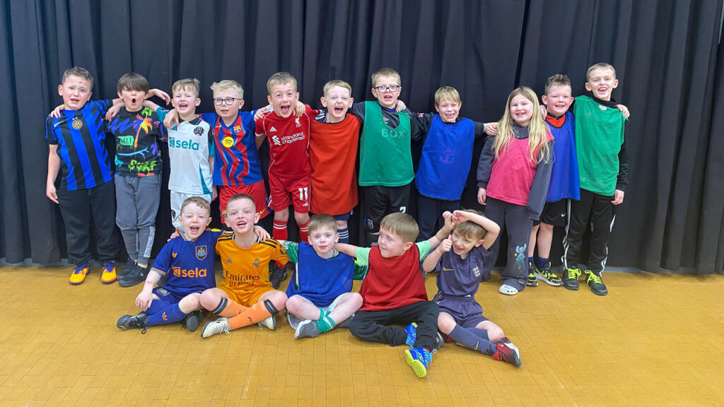 Children at Spennymoor Town's Community Sports Day