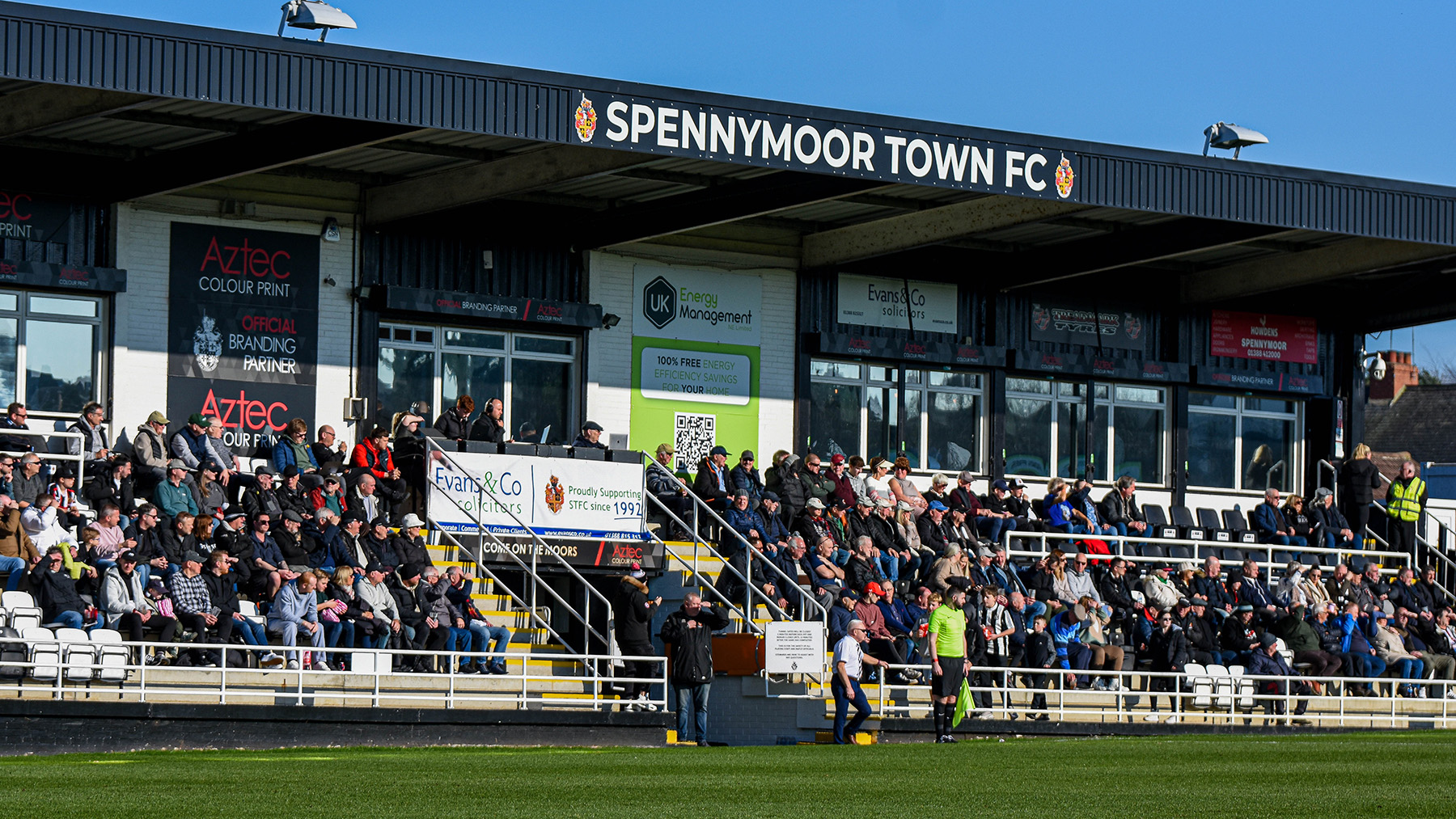 The Main Stand at Spennymoor Town, The Brewery Field