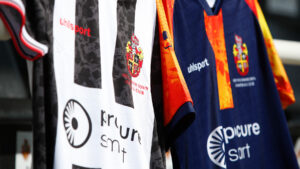 Spennymoor Town home and away shirts for 2026/27 season