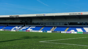 Macclesfield play at The Leasing.com Stadium