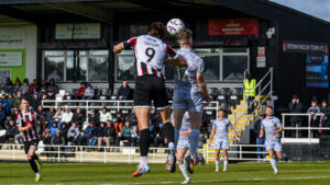 Spennymoor Town striker Glen Taylor in action against Worksop Town