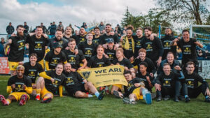 Harborough Town celebrate promotion