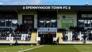 The Main Stand at The Brewery Field, Spennymoor Town