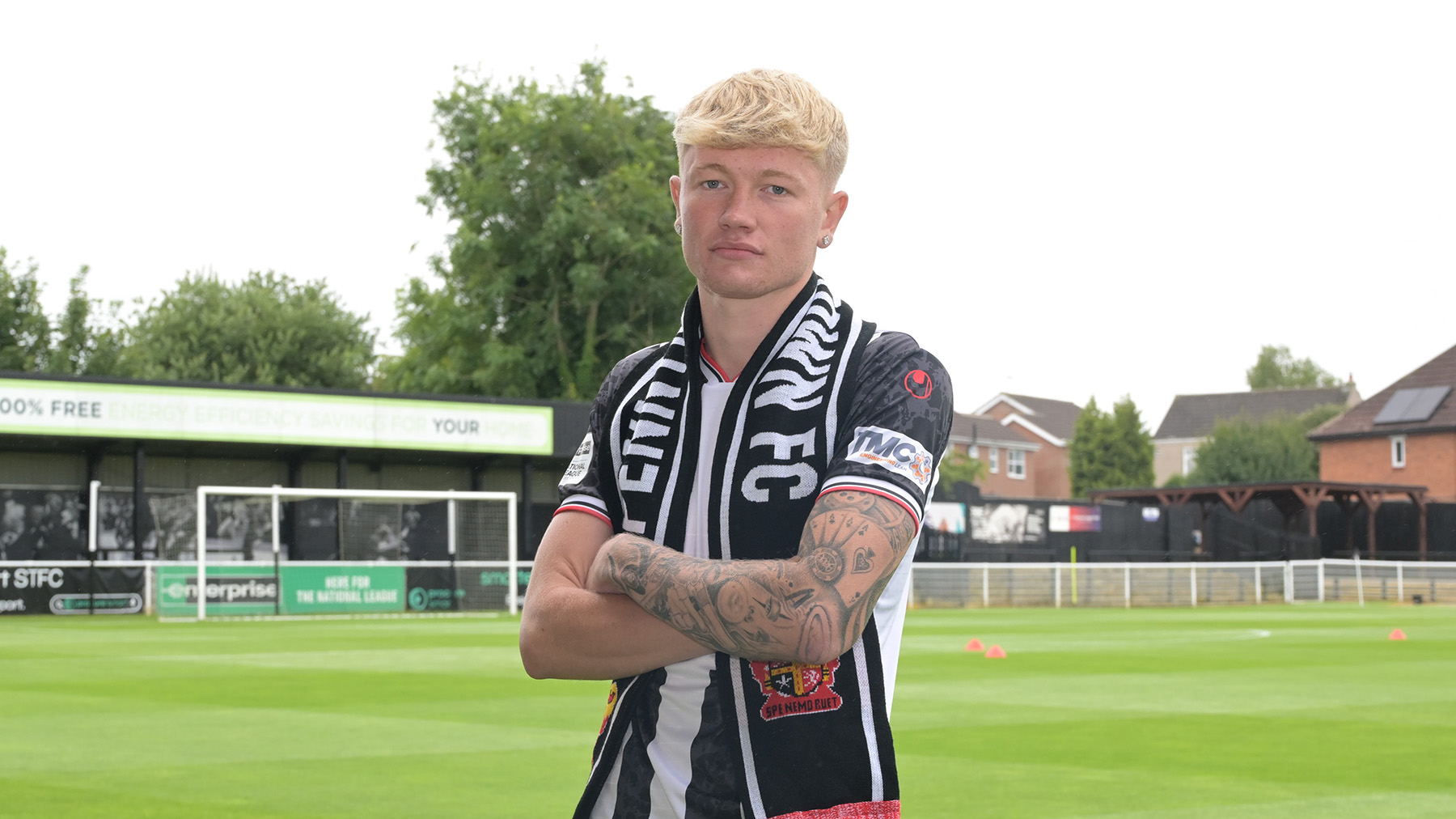Spennymoor Town midfielder Harley Dawson