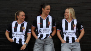 Spennymoor Town Ladies in the new 2026/27 home kit